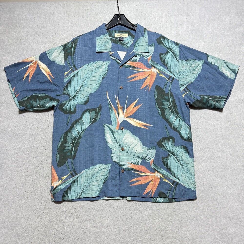 Tommy Bahama 100% Silk Camp Shirt Garden Of Hope And Courage Men’s XL NWOT $175